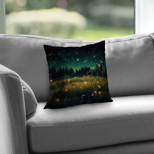 Lumière dans l'obscurité - Coussin décoratif