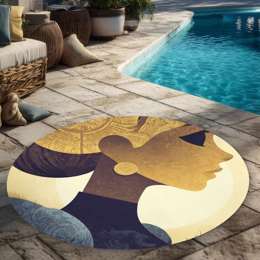 Golden Muse Profile Outdoor Rug | Stylish Home Decor