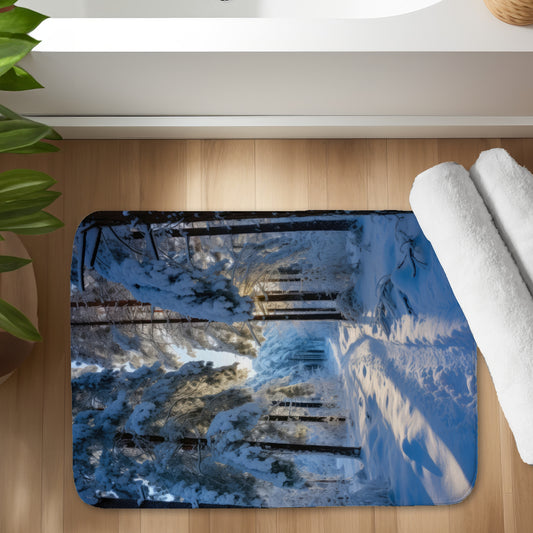 Snowy path - 17"x24" Bath mat