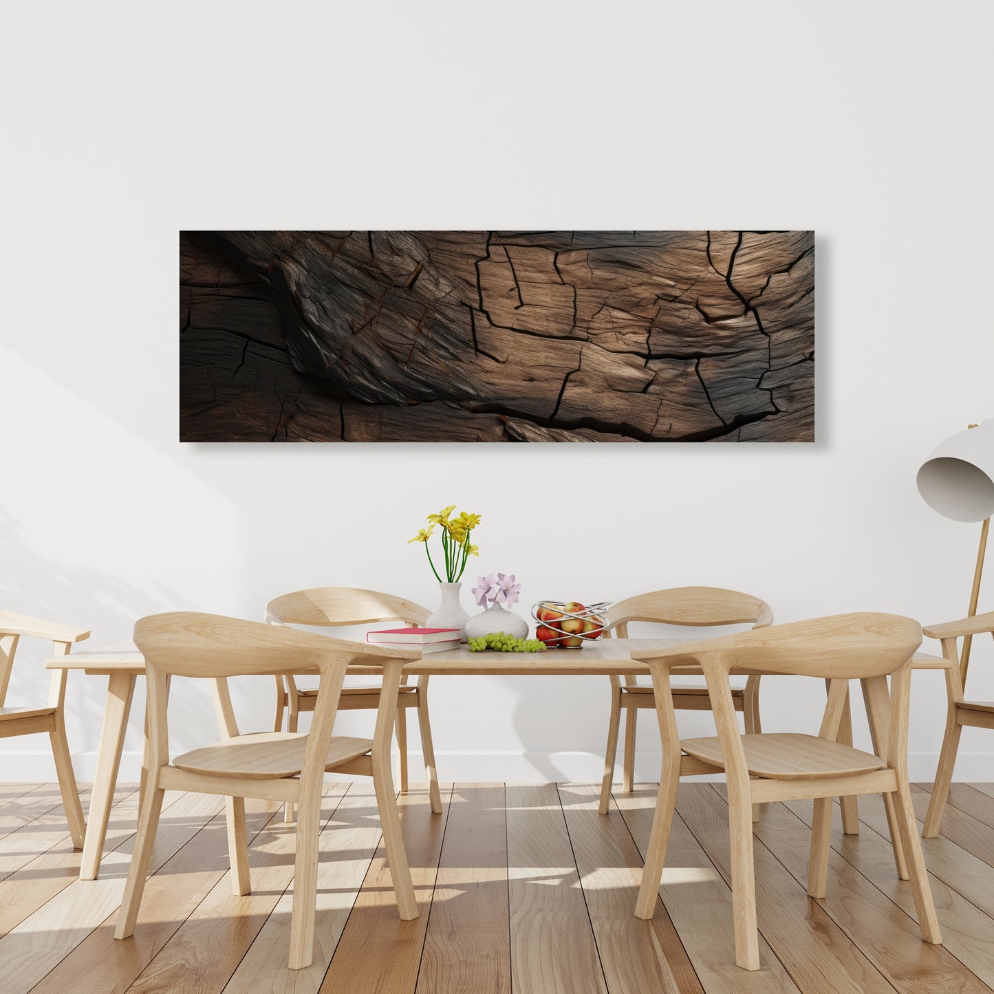 Brown wood - 32"x32" Canvas