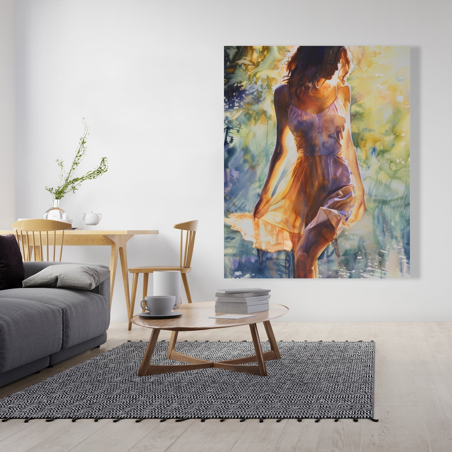 Out of the water - 32"x32" Canvas