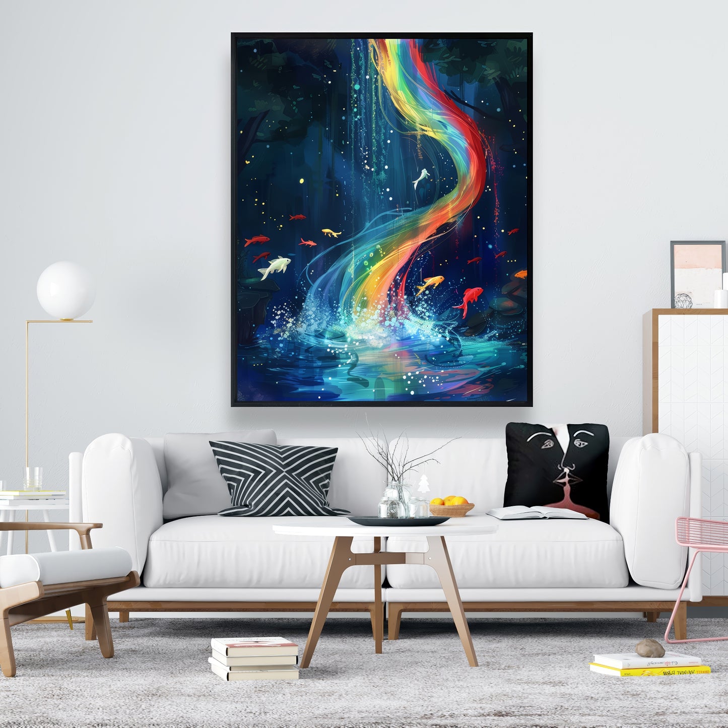 Swirl - 36"x36" Framed canvas