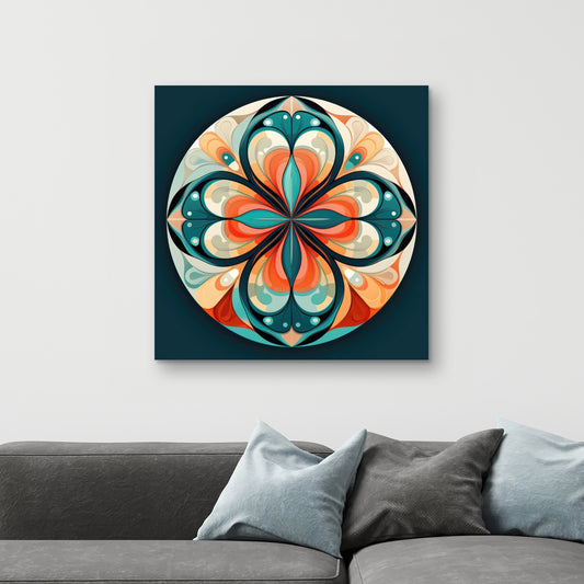 Peaceful mandala - 32"x32" Canvas