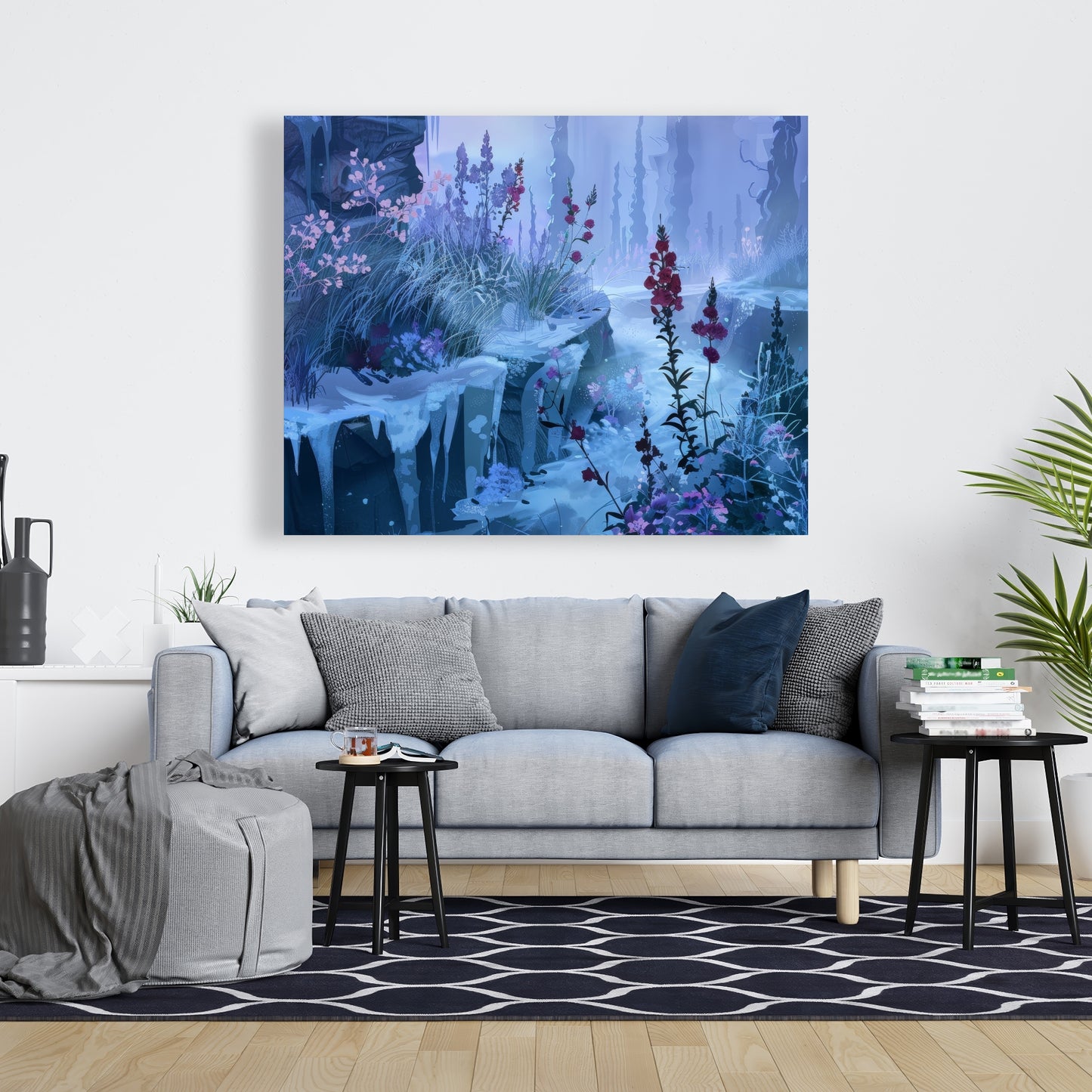 Valley of ice - 32"x32" Canvas