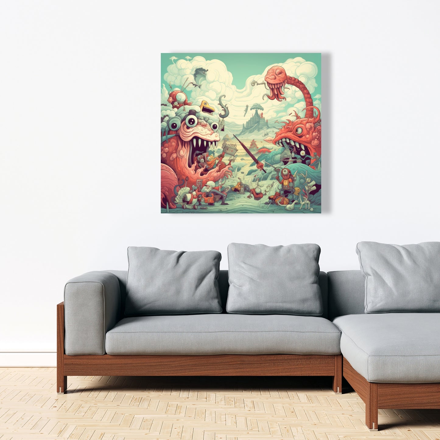 Day of reckoning - 32"x32" Canvas