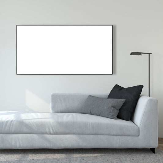 Pure White - White Framed Canvas for Elegant Home Decor