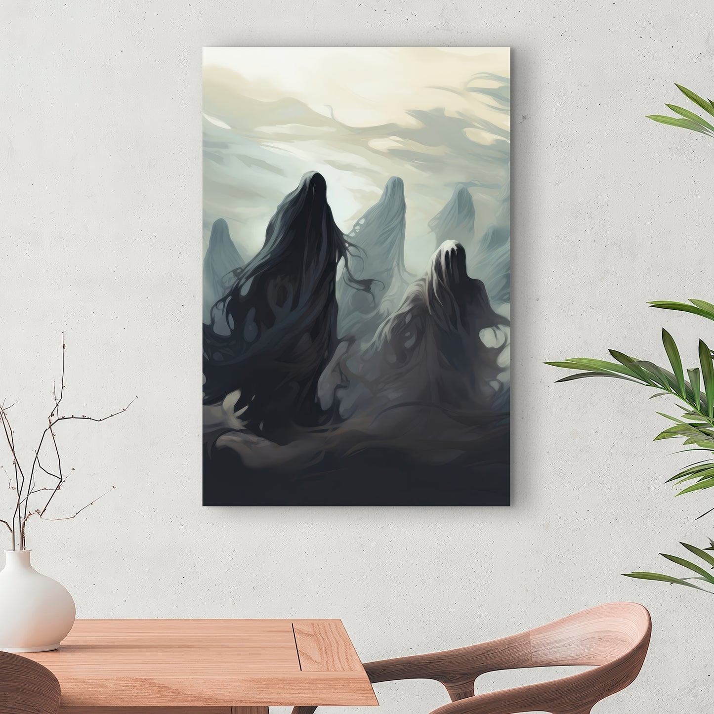 Searching for souls - 32"x32" Canvas