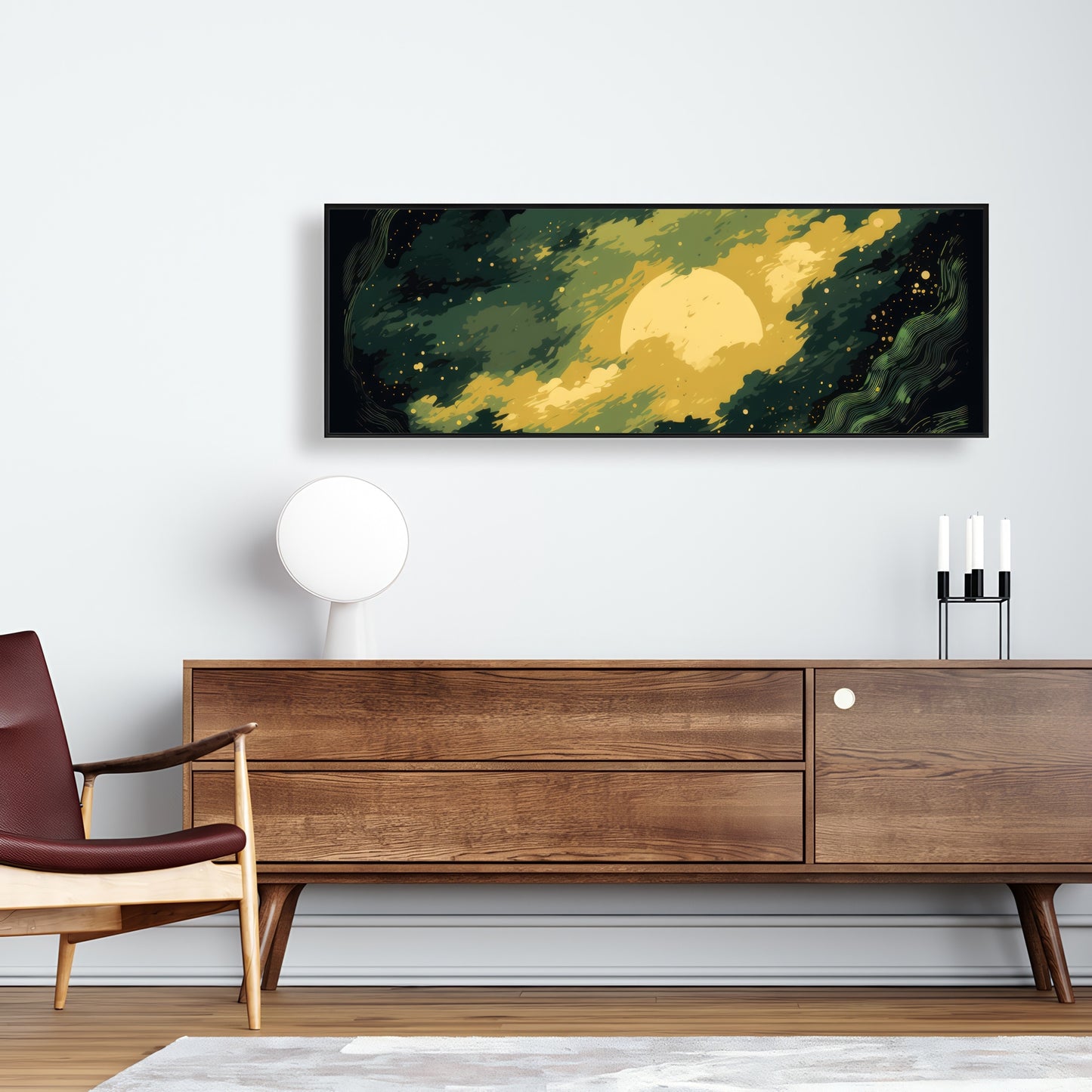 Cloudy Star - Black Framed Canvas for Home Decor | Stylish Art