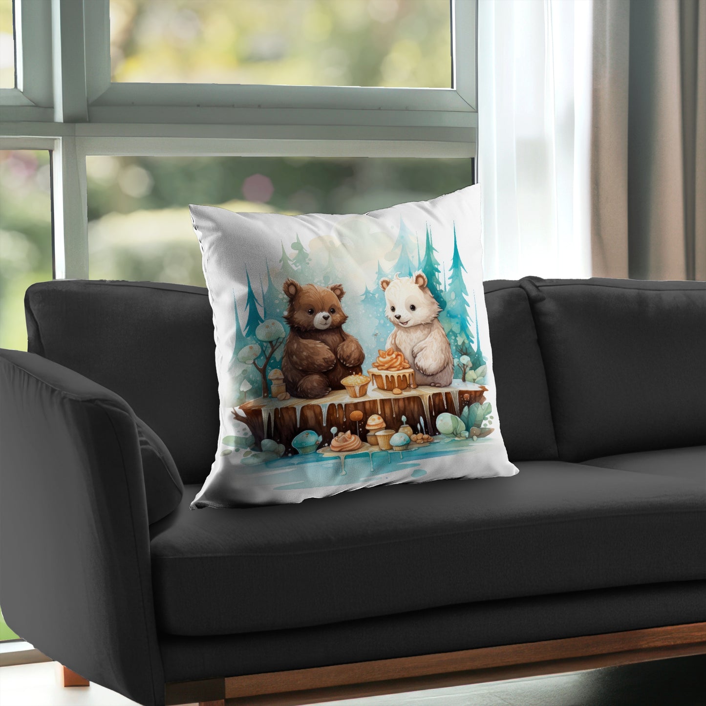 The dessert Turquoise Poly Twill Throw Pillow Insert | Home Decor