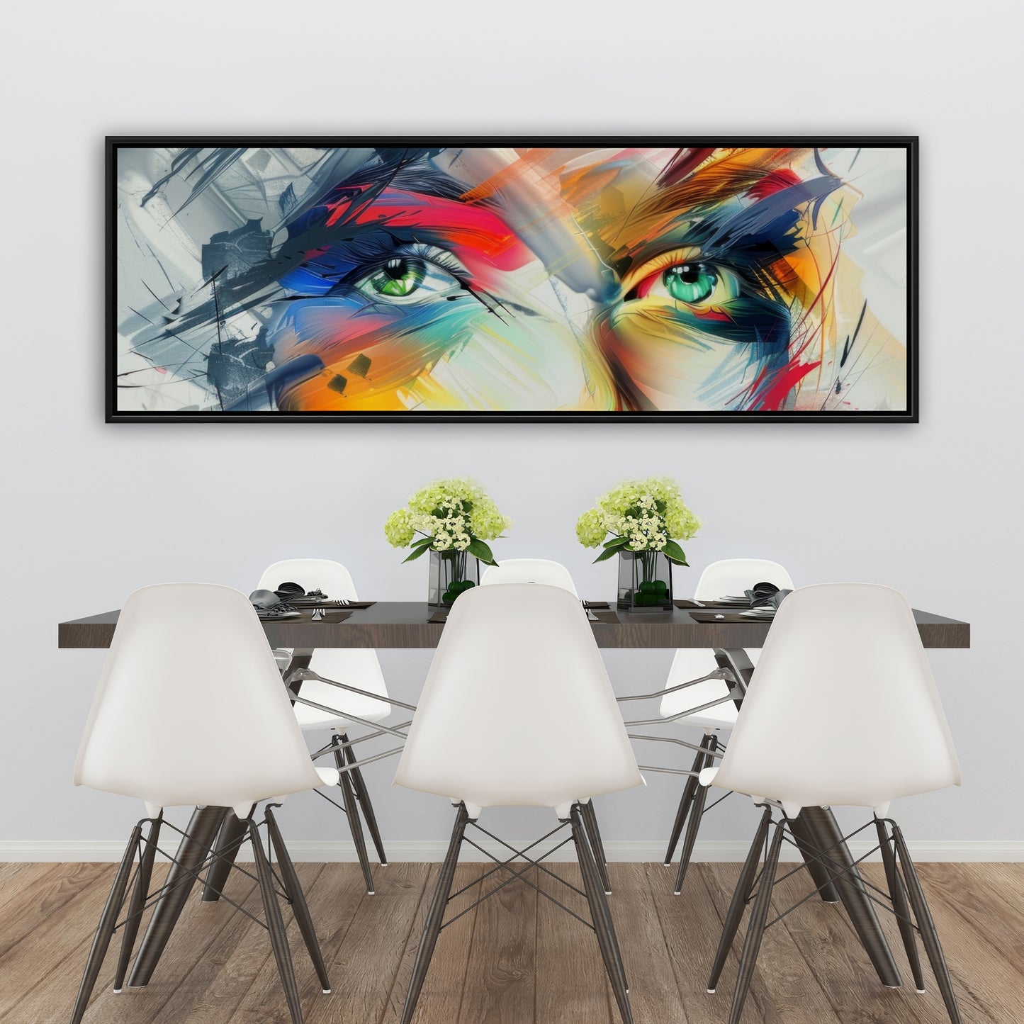 Abstract look - Framed Canvas - Print on demand