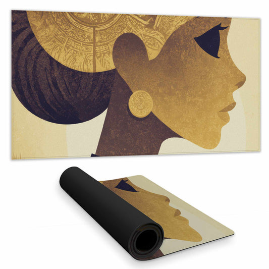 Golden Muse Profile Desk Mat | Stylish Home Decor Desk Pad