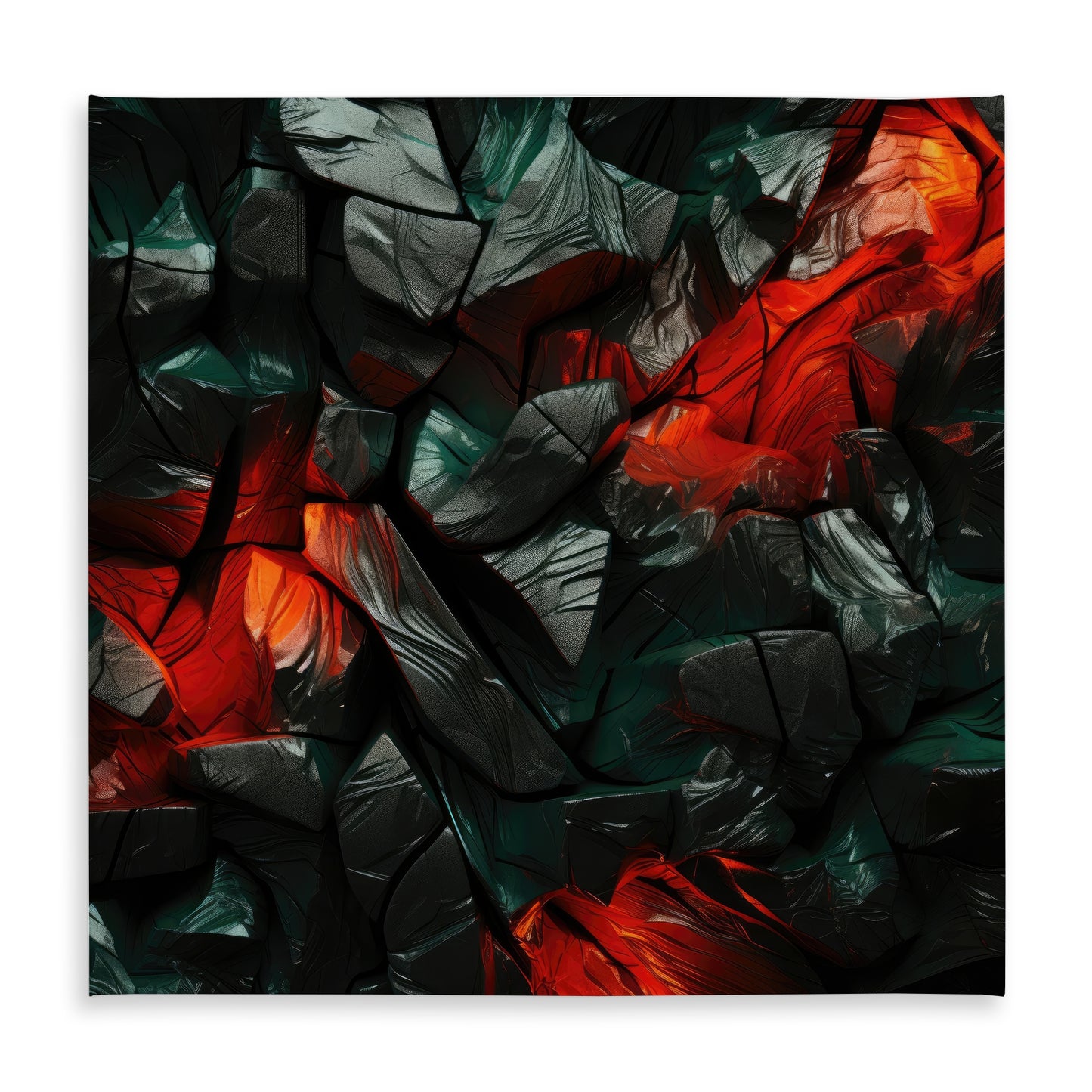 Hiding Under Red Indoor Outdoor Tablecloth for Home Decor