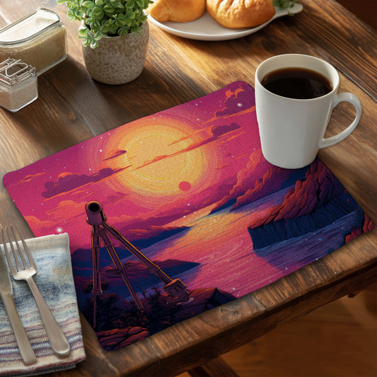 Skybound Yellow Braided Polyester Placemat - Home Decor Essentials