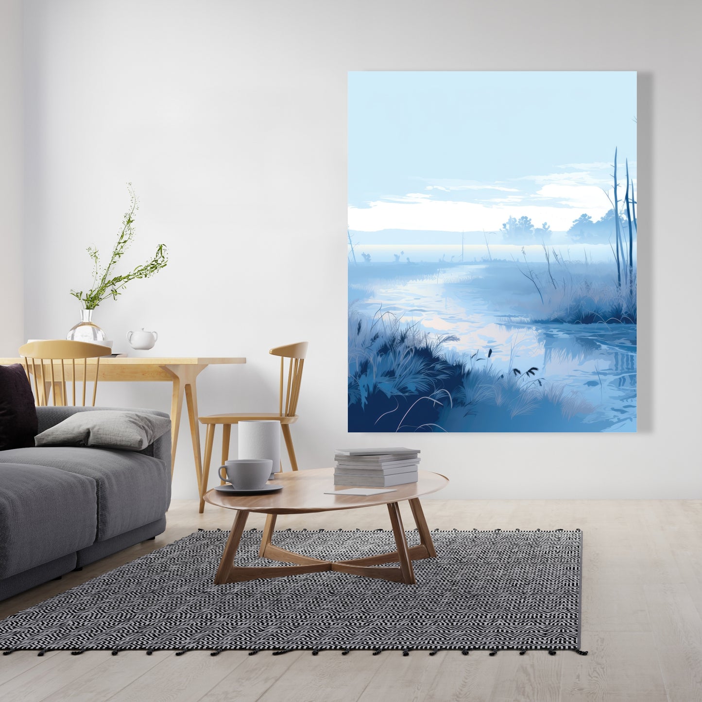 Cold swamp - 32"x32" Canvas