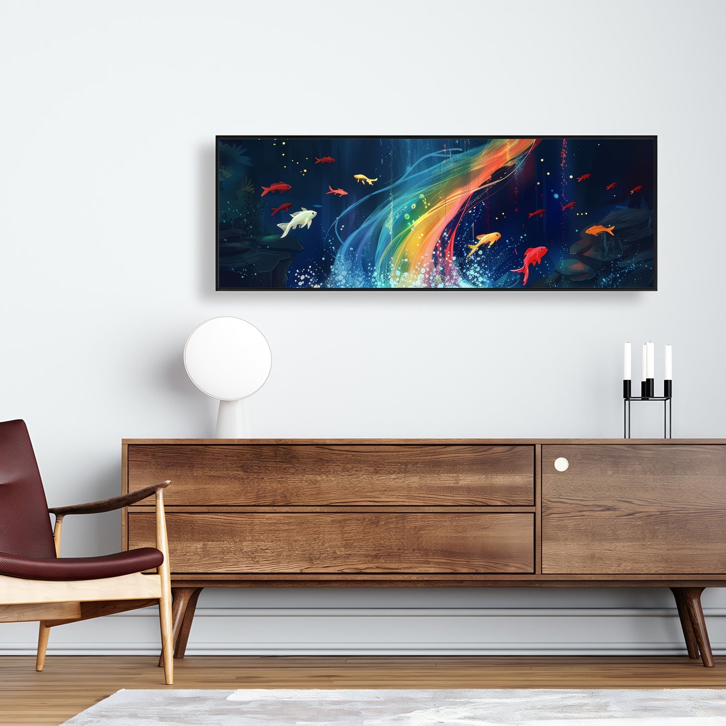 Swirl - 36"x36" Framed canvas