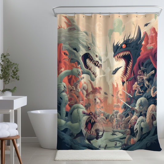 Ultimate Fight Blue Shower Curtain | Home Decor Essential