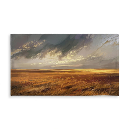 Before the Storm Orange Tablecloth for Indoor Outdoor Decor