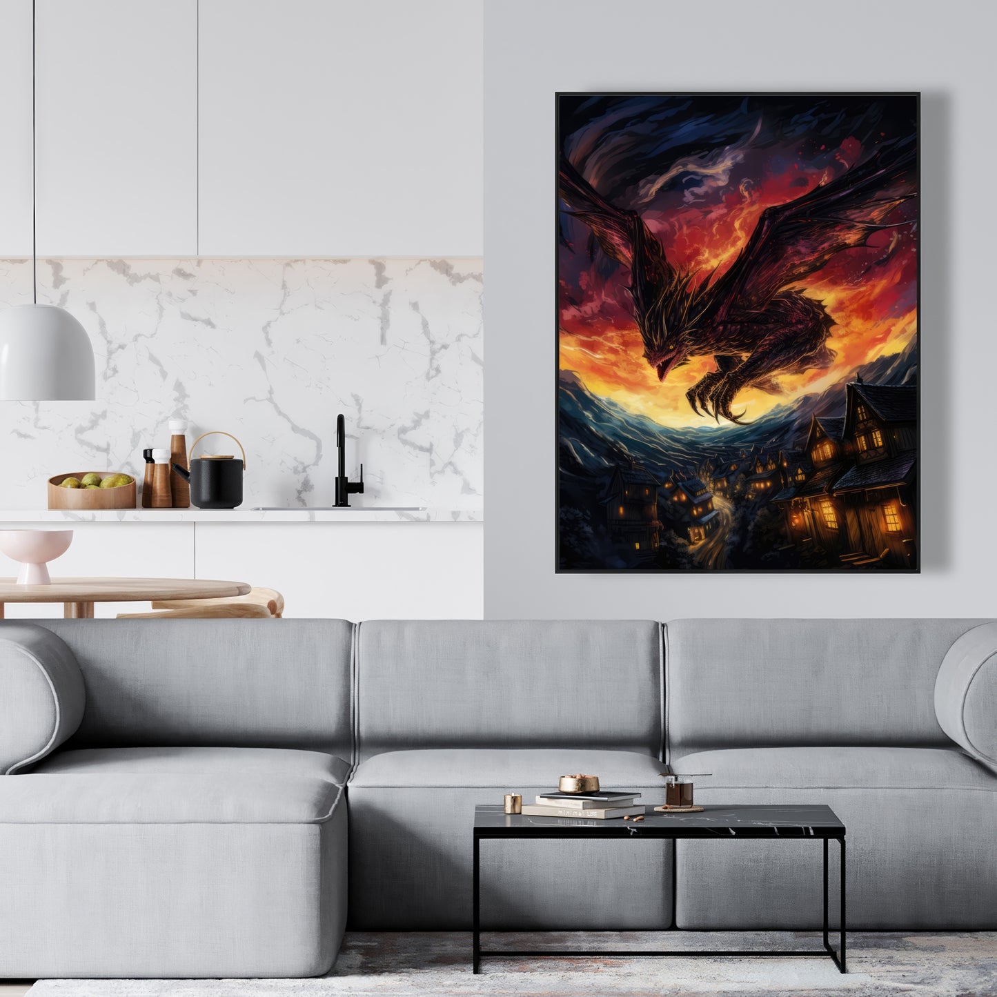 Back for revenge - Framed Canvas - Print on demand