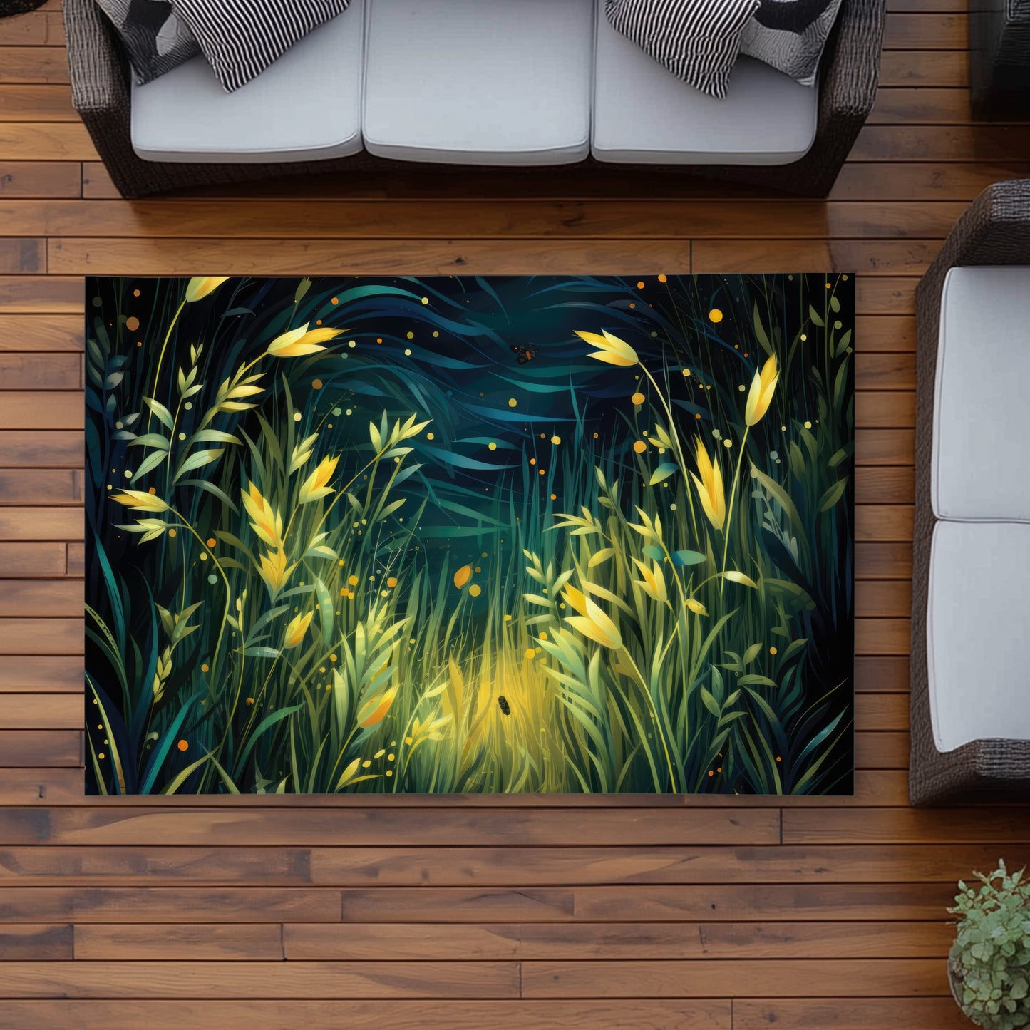 Lit Plains Green Outdoor Area Rug for Home Decor - Stylish & Durable