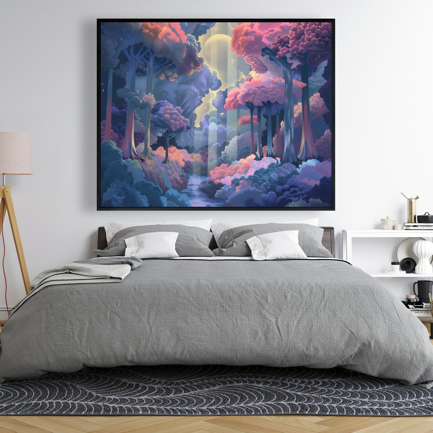Beams - Framed Canvas - Print on demand