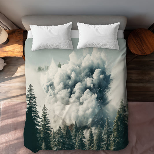 Unwanted Catastrophe Blue Duvet Cover | Stylish Home Decor