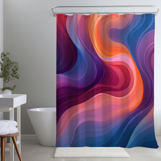 Purple Haze Blue Shower Curtain | Stylish Home Decor Accessory