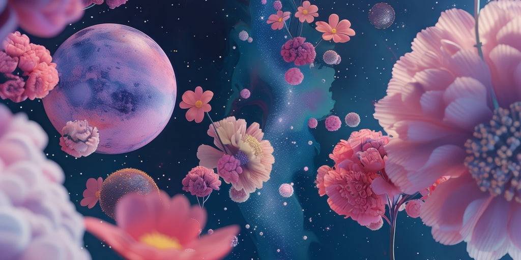 Pink void - Desk Mat