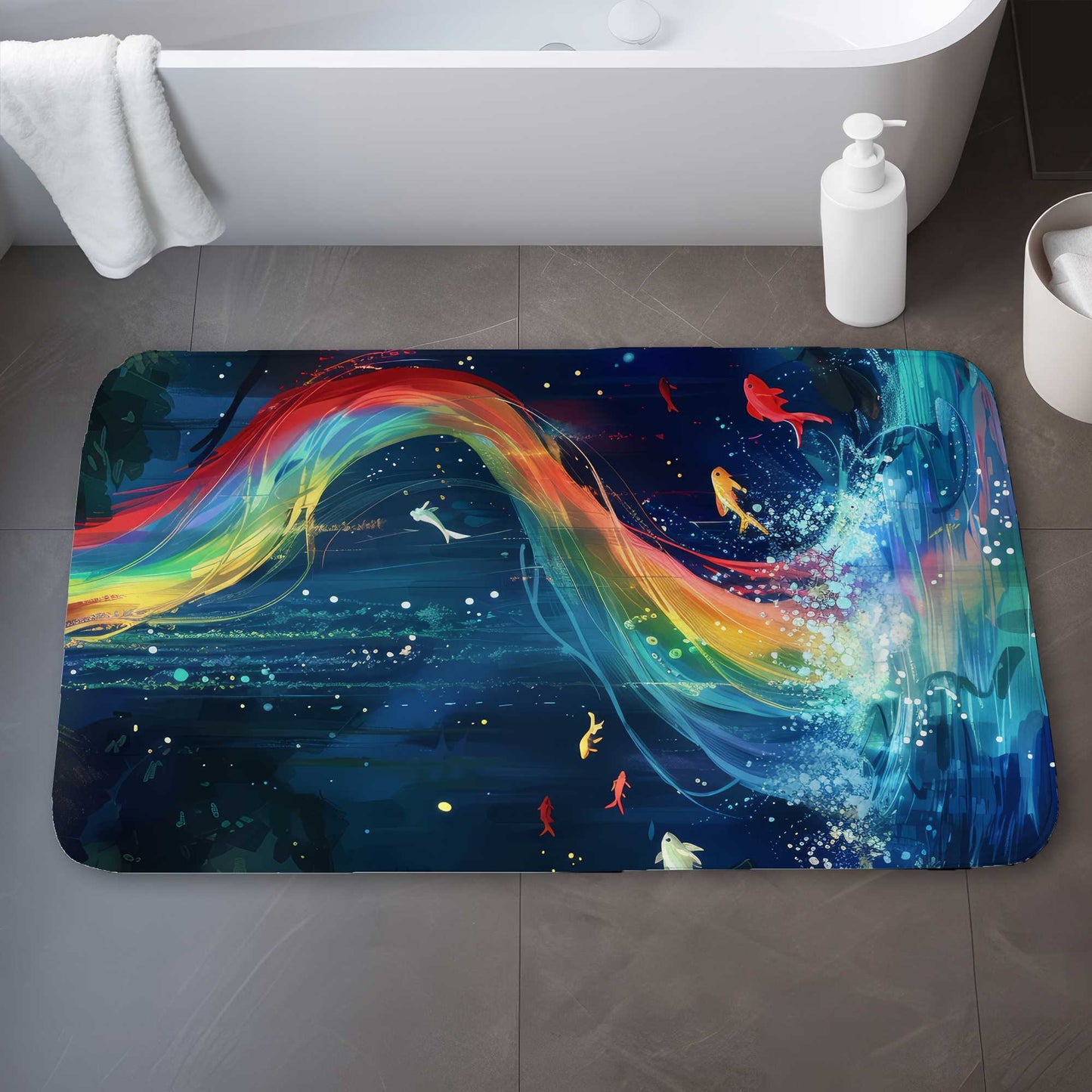 Swirl Bath Mat | Stylish, Soft Home Decor Rug