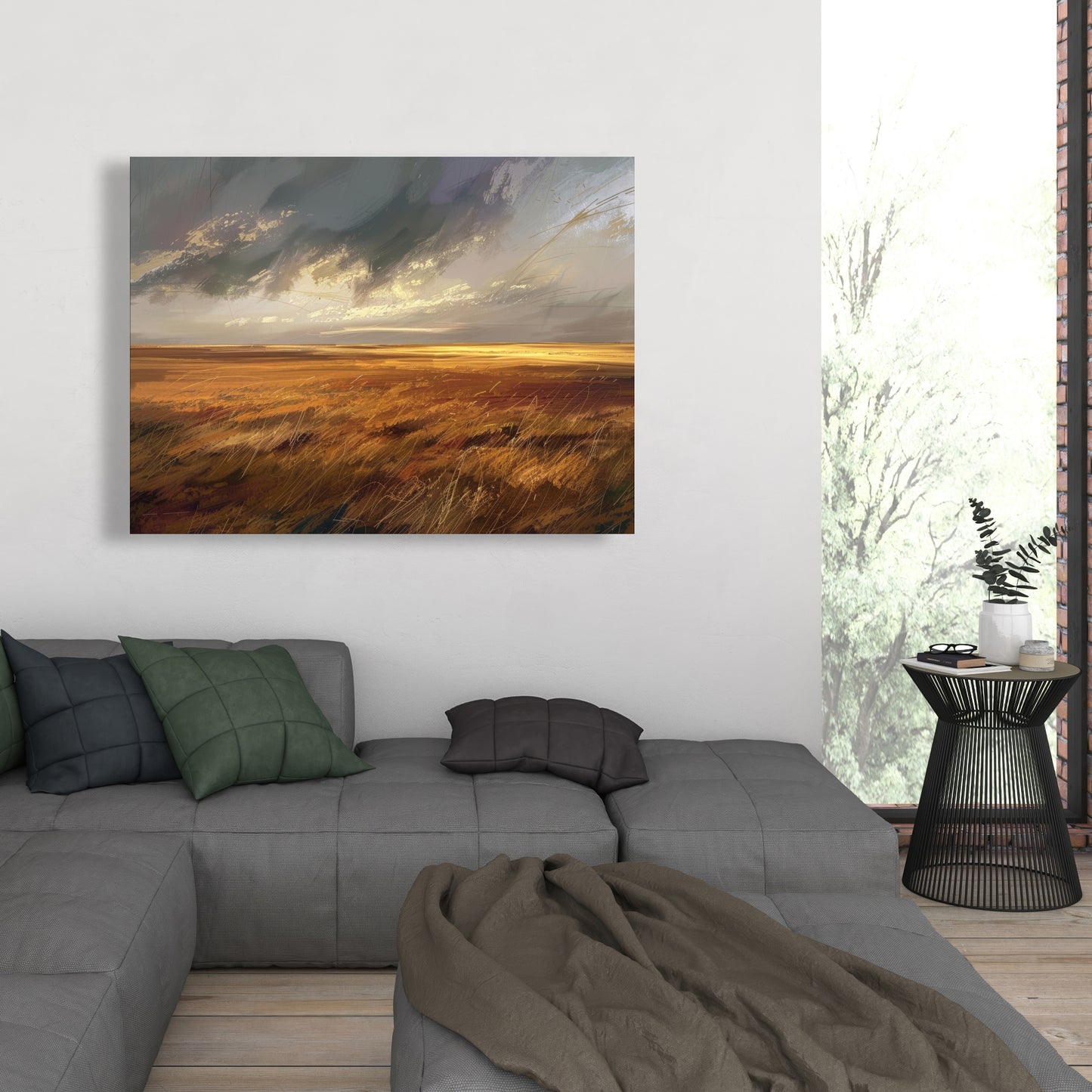 Before the Storm - Gray Canvas Art for Home Decor