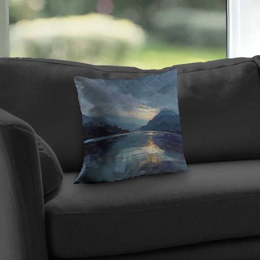 Obscure Poly Twill Throw Pillow - Stylish Home Decor Accent