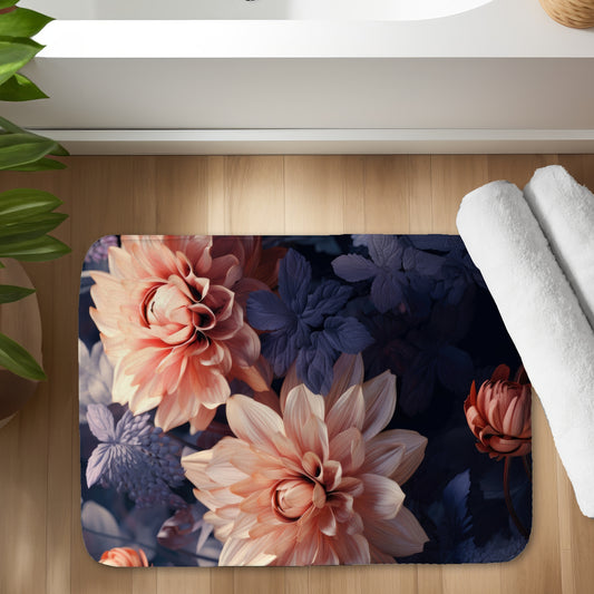 Tapis de bain rose et violet - 17"x24"