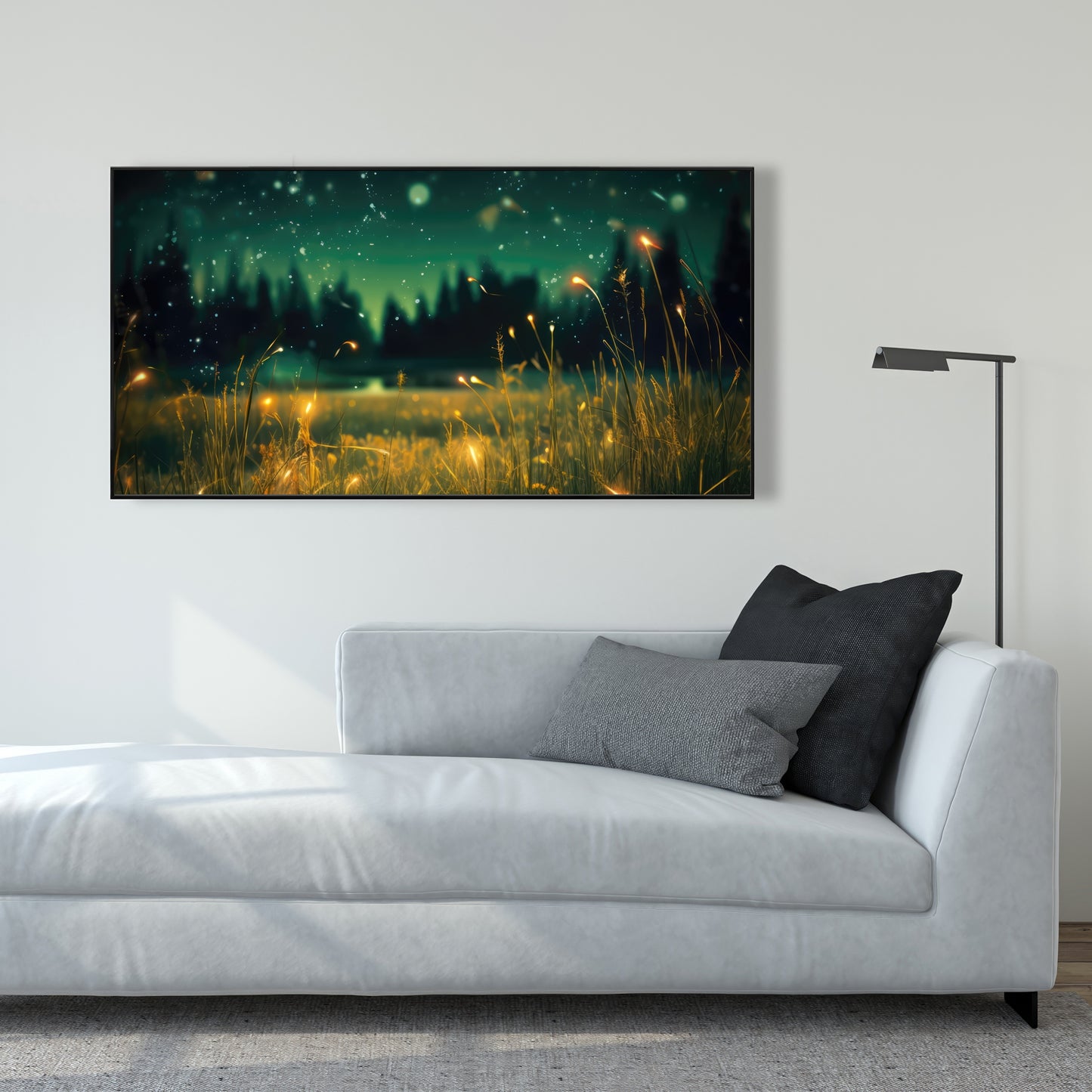 Light in the Dark - Black Framed Canvas Home Decor Art