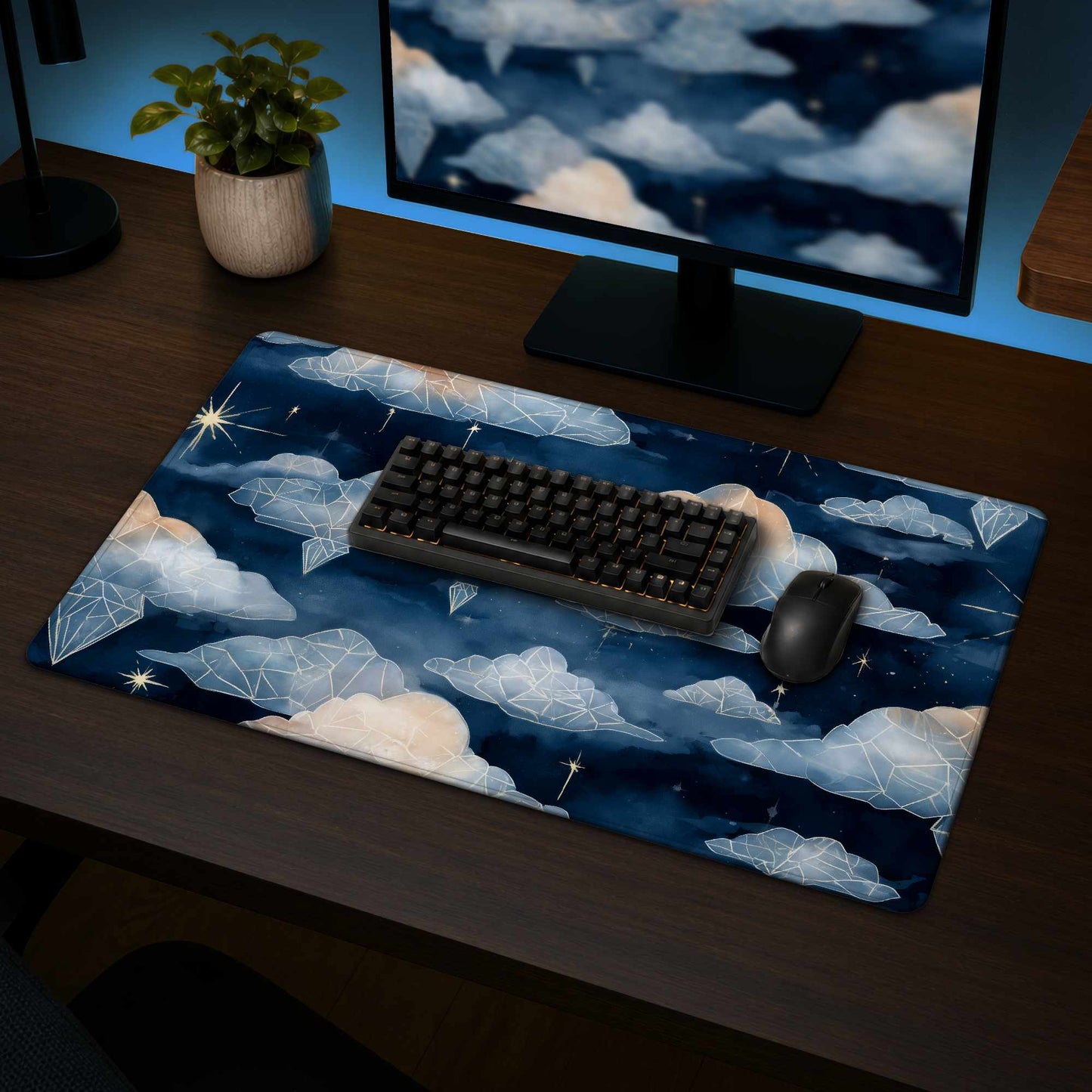Tapis de bureau Nuages de cristal célestes pour la décoration intérieure