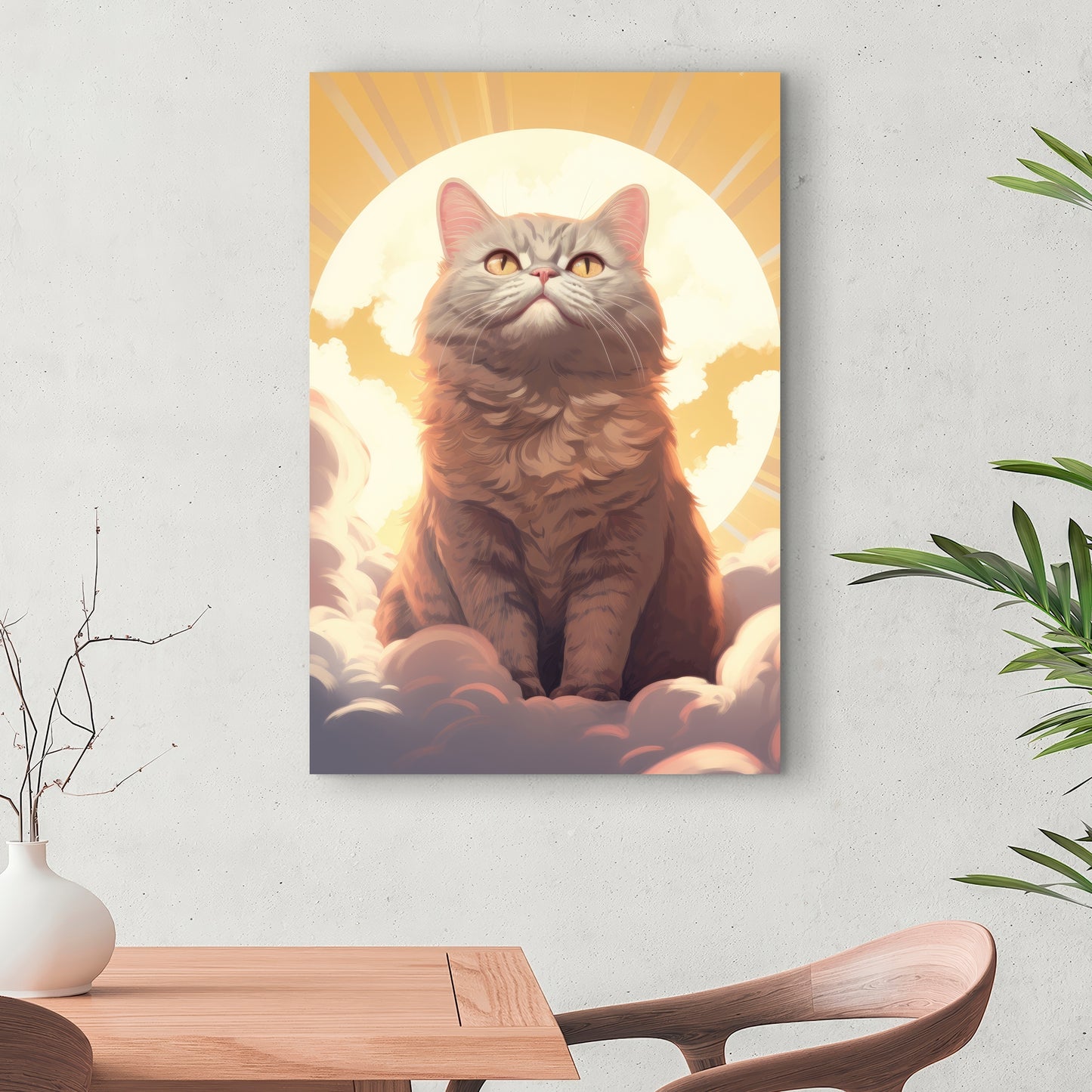 Intangible purr - 32"x32" Canvas