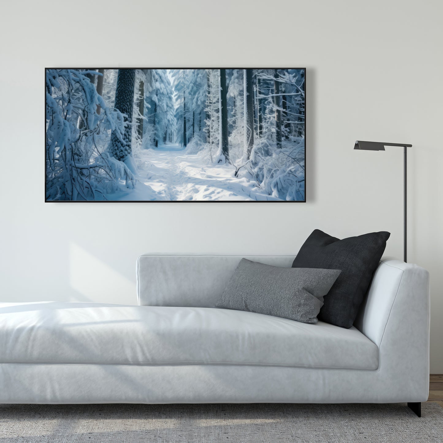 Cold forest - 36"x36" Framed canvas