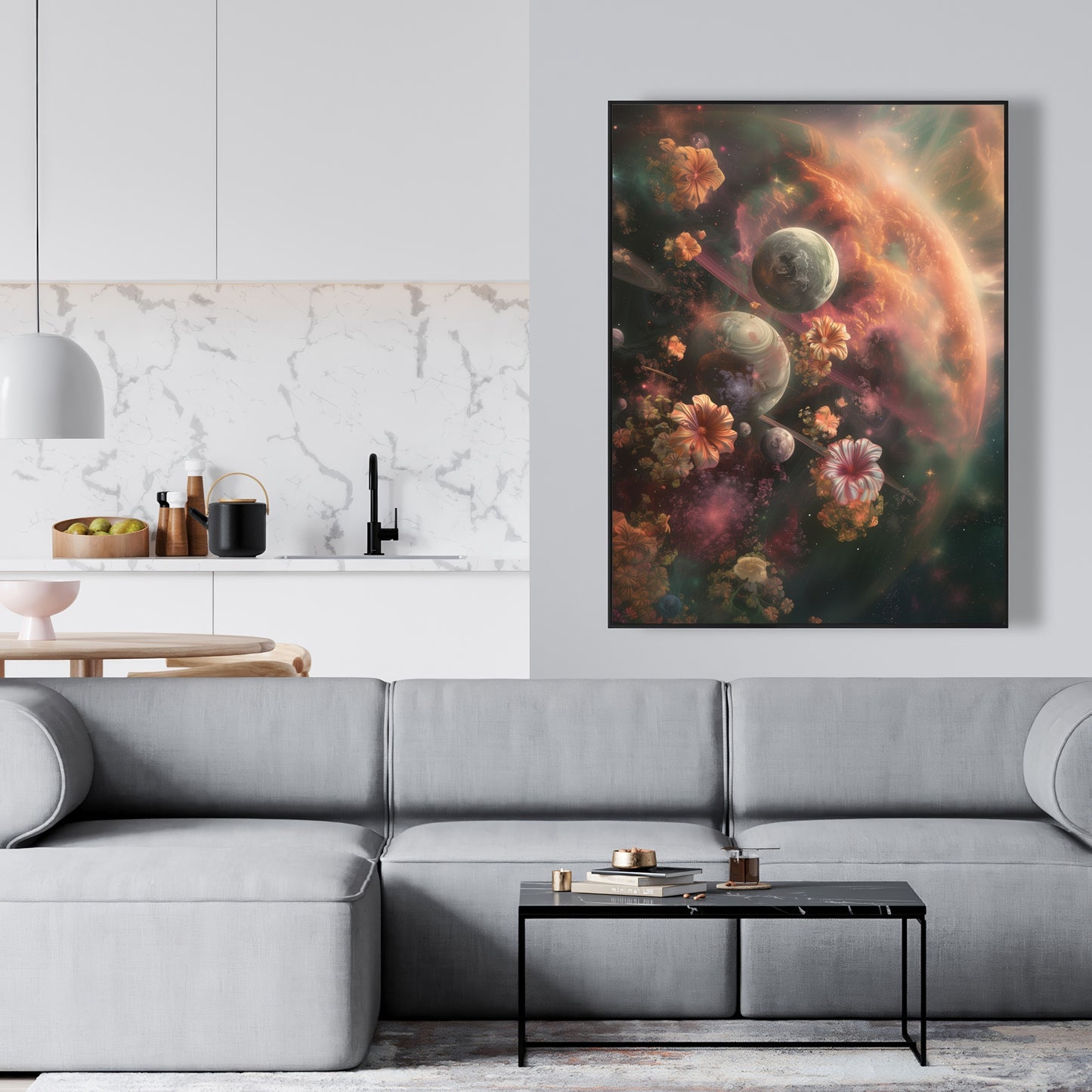Capturing light - 36"x36" Framed canvas