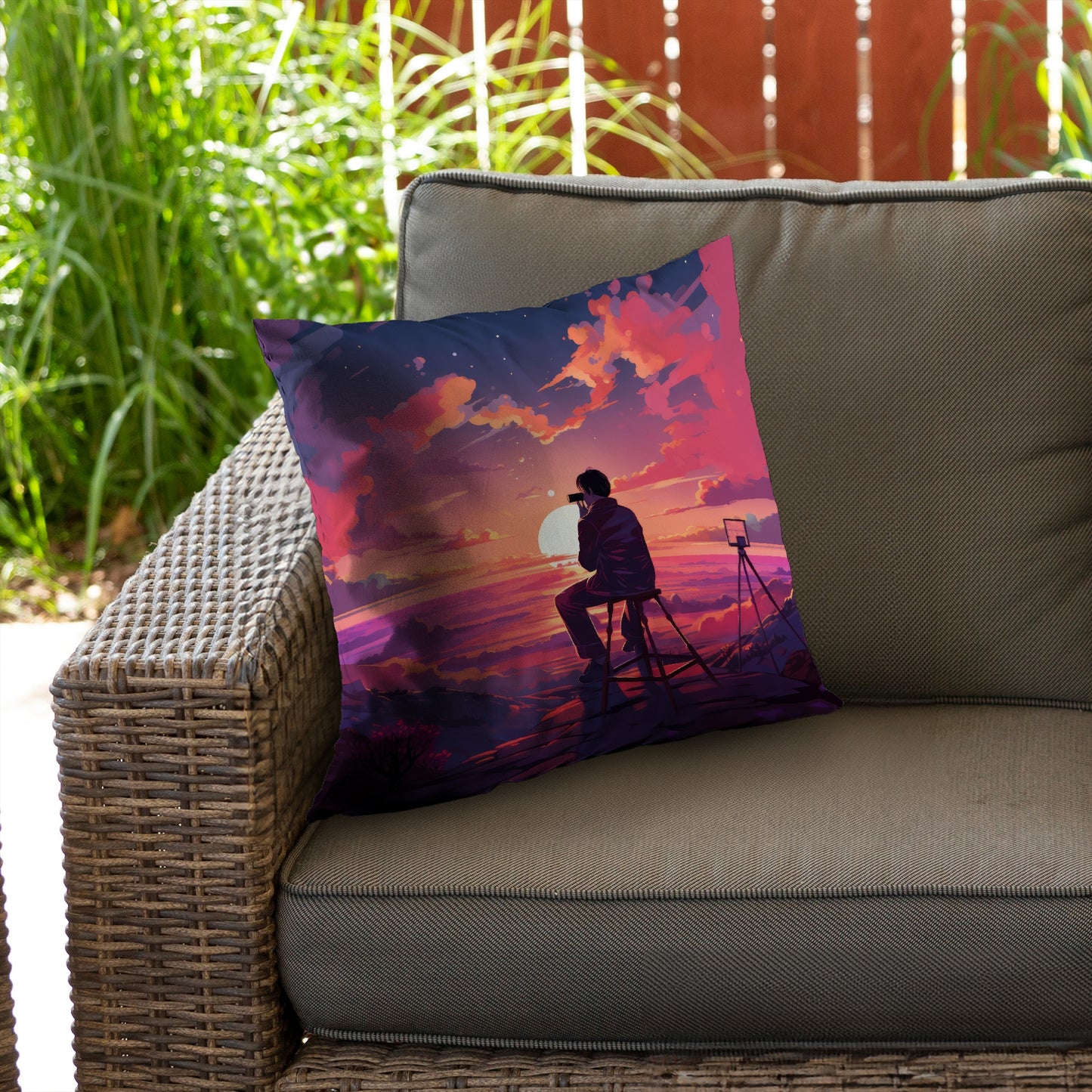 The observer - Throw Pillow