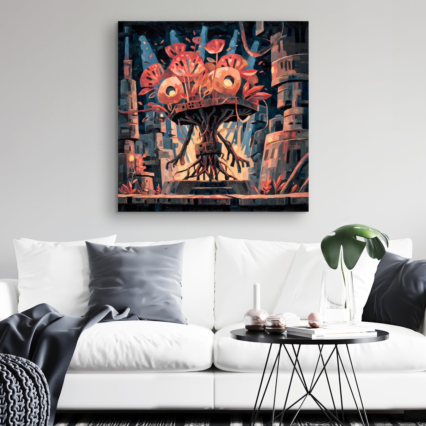Dystopic nature - 24"x24" Canvas
