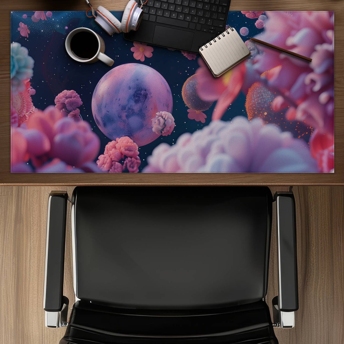 Pink void - Desk Mat
