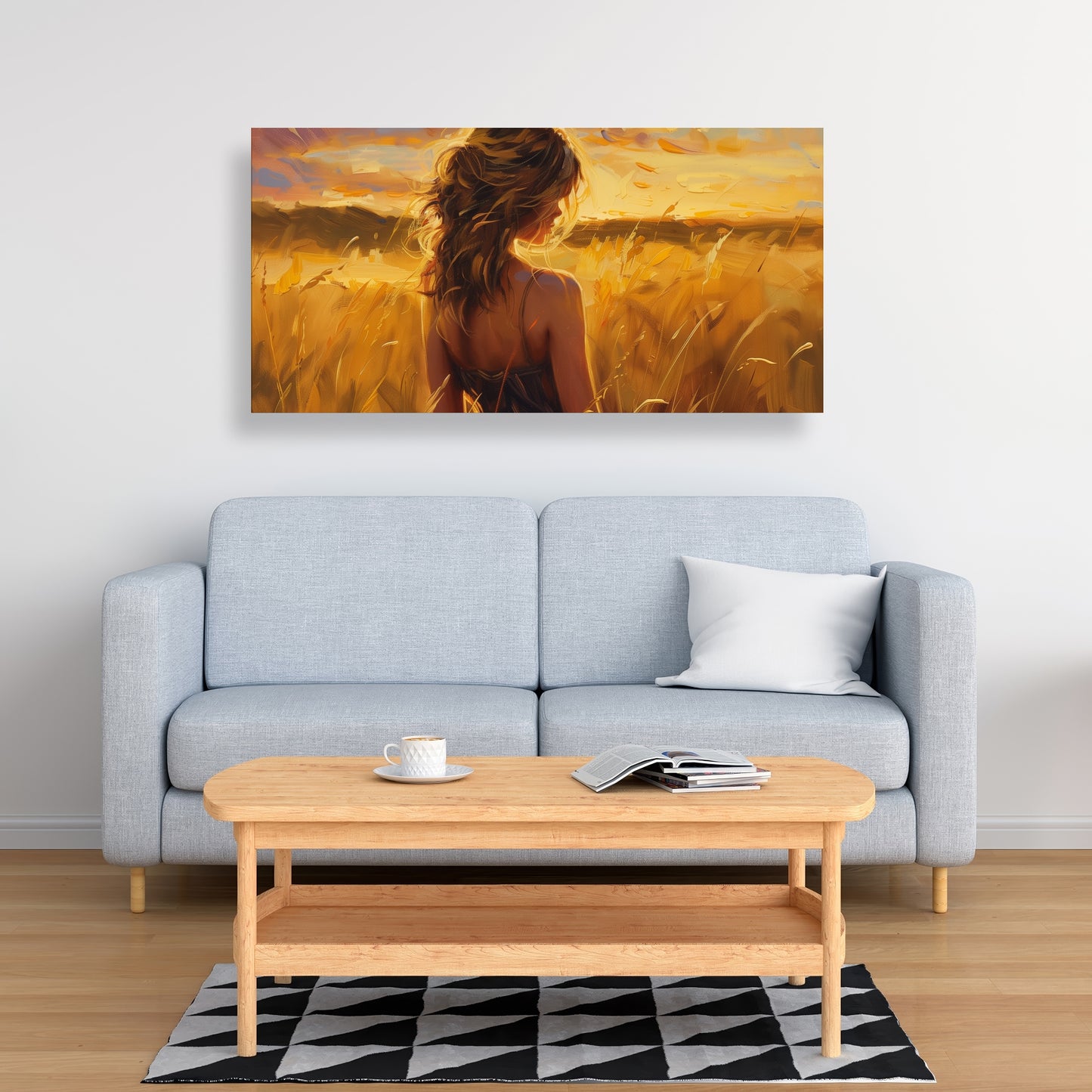 Warm field - 32"x32" Canvas