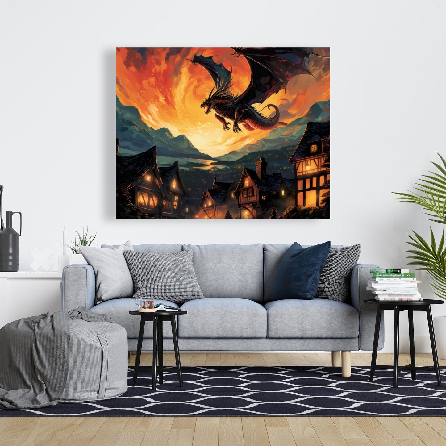 Hope for Mercy - Orange Canvas Home Decor | Vibrant Art Piece