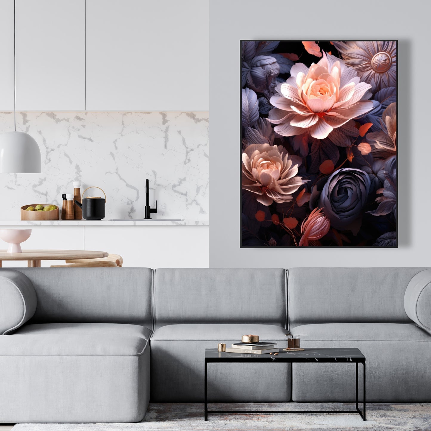 Sublime light - 36"x36" Framed canvas