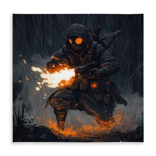 Scorch Gray Indoor Outdoor Tablecloth for Home Decor | Stylish