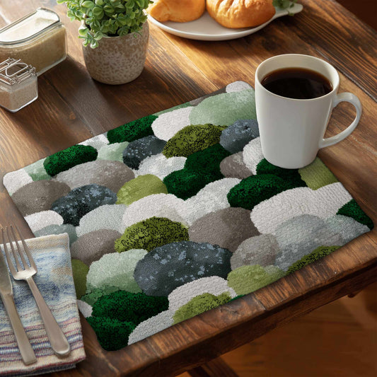 Mossy River Stones Braided Placemat | Home Decor Accent