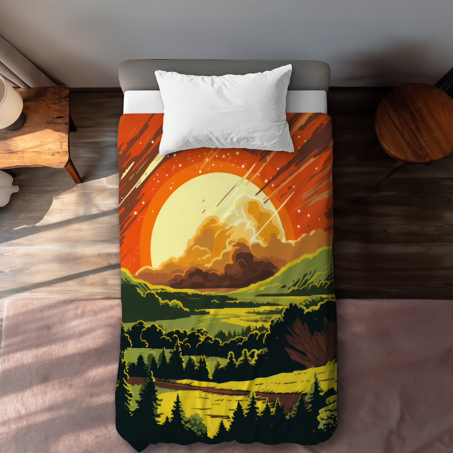 Last Days Yellow Duvet Cover - Brighten Your Home Decor