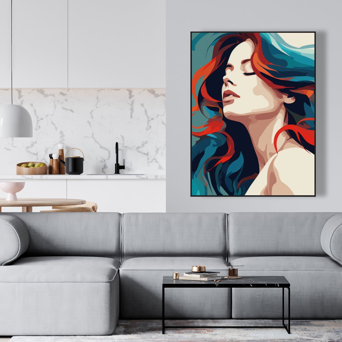 Zen - Framed Canvas - Print on demand