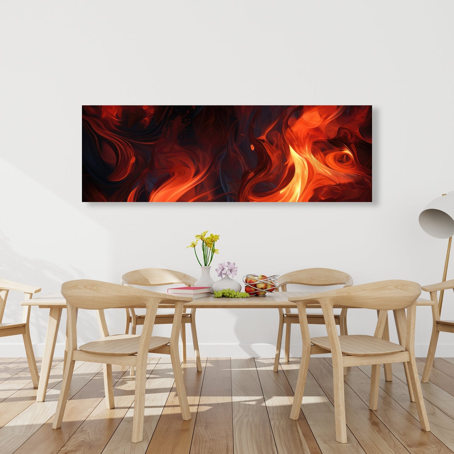 Fires of heck - 32"x32" Canvas