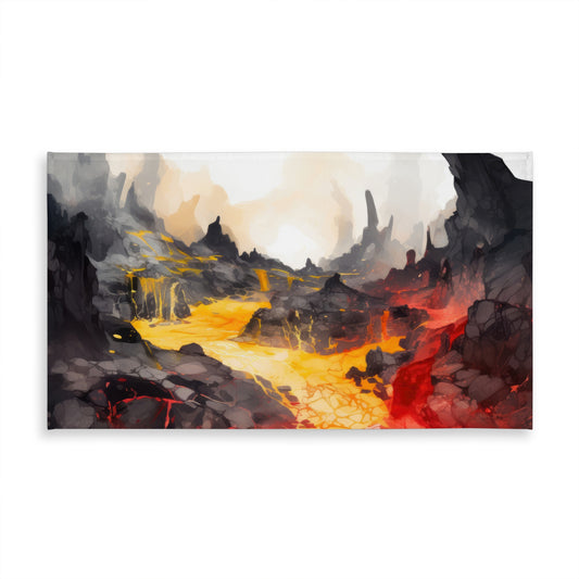 Hot and Flowing Red Indoor/Outdoor Tablecloth | Home Decor