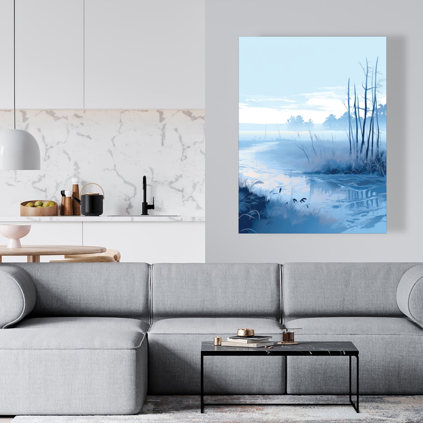 Cold swamp - 32"x32" Canvas