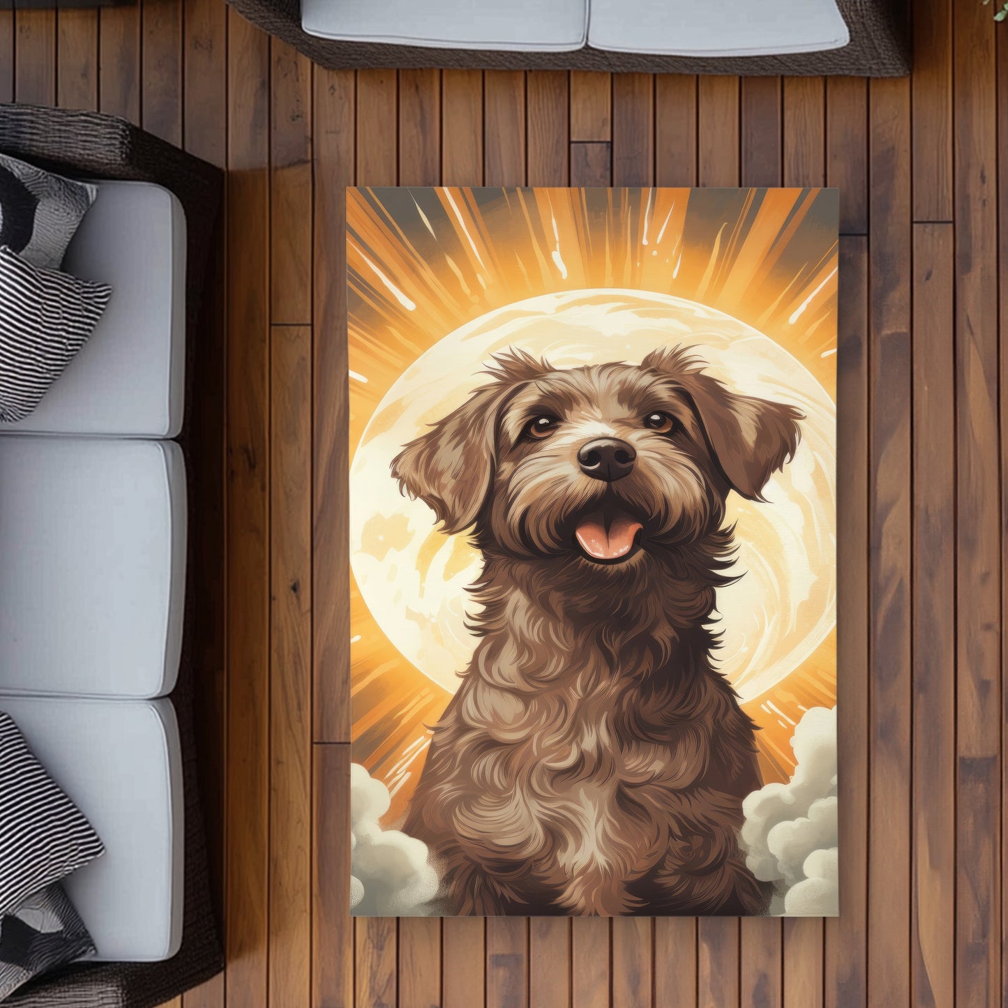 Pupper Brown Outdoor Area Rug | Stylish Home Decor Accent